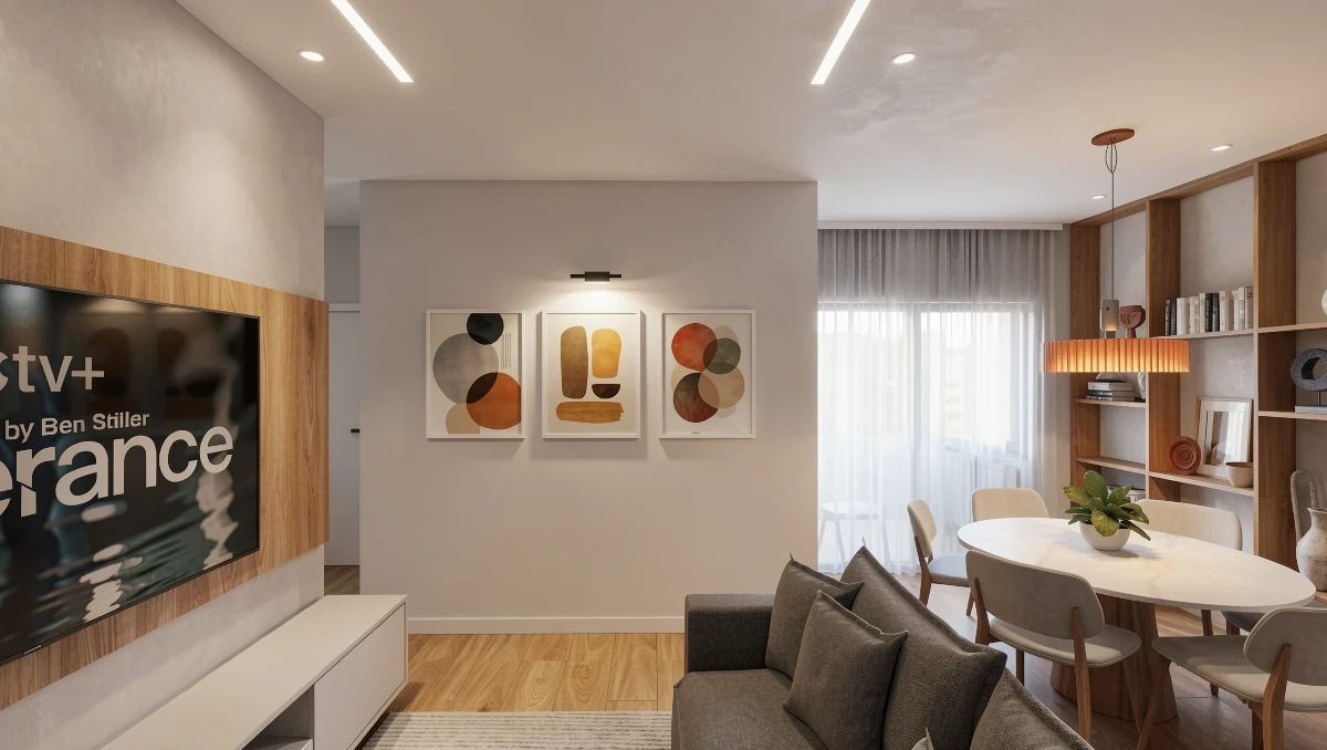 Sala estar e jantar